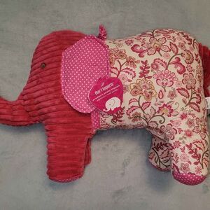 Pier 1 One Imports Pink Elephant Plush Baby Gift Nursery Decor Stuffed Animal